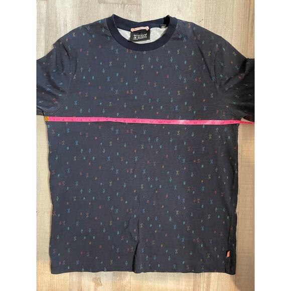 Scotch & Soda Printed Organic Cotton Jersey Crewneck T-Shirt size XL - Picture 5 of 14